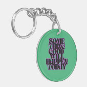 Gute Dinge, Inspiration, Manifestation, Grün Schlüsselanhänger (Vorderseite links)