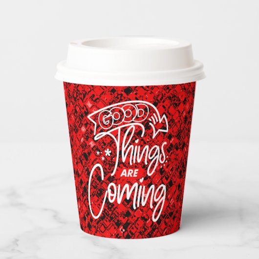 Gute Dinge kommen - 97489 Pappbecher (Rückseite)