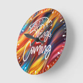 Gute Dinge kommen - 97489 Runde Wanduhr (Winkel)