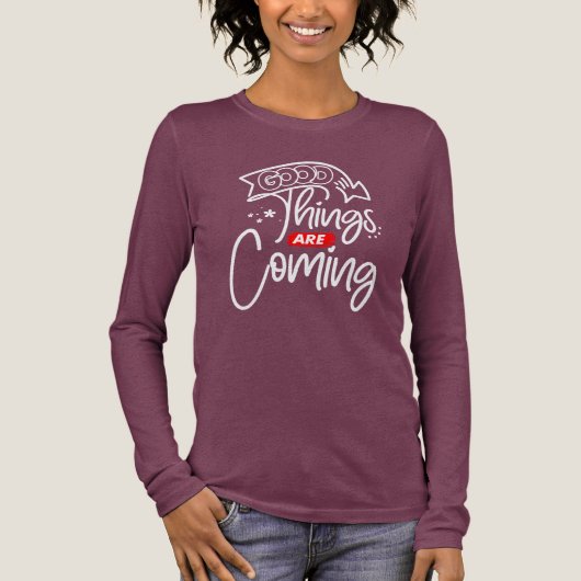 Gute Dinge kommen - 97489 Tri-Blend Shirt (Vorderseite)