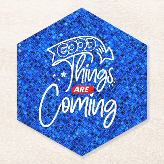 Gute Dinge kommen - 97489 Untersetzer (Vorderseite)