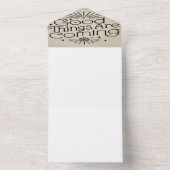 Gute Dinge kommen All In One Einladung (Innen Boden)