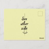 Gute Dinge kommen auf Inspiration Postkarte (Rückseite)