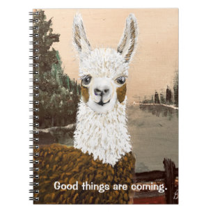 Gute Dinge kommen aus Mama Llama Notizblock
