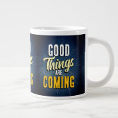 Gute Dinge kommen Jumbo-Tasse (Rechts)