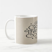 Gute Dinge kommen Kaffeetasse (Links)