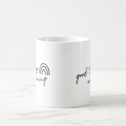 Gute Dinge kommen Kaffeetasse (Mittel)