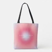 Gute Dinge kommen, strahlend Tasche (Rückseite)