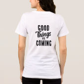 Gute Dinge kommen ☀️ Tri-Blend Shirt (Rückseite)