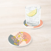 Gute Dinge kommen zu Angebot Retro 60er Design Getränkeuntersetzer (Seite)