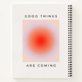 Gute Dinge kommen zu inspirierendem Zitat Notizblock (Rückseite)