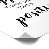 Gute Dinge passieren, wenn Sie positive Zitate den Poster (Ecke)