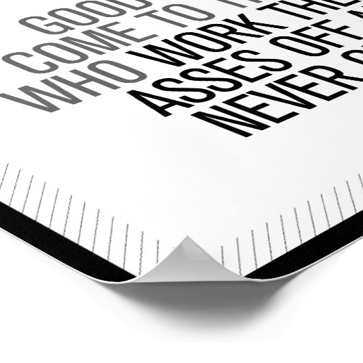 Gute Dinge Poster (Ecke)