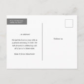 Gute Dinge, um Hochzeitsankündigung zu feiern Ankündigungspostkarte (Rückseite)