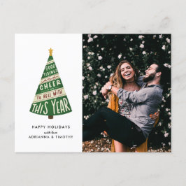 Gute Dinge und viel Glück und Hölle mit diesem Jah Feiertagspostkarte