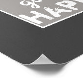 gute Dinge zitieren grau-weiß Poster (Ecke)