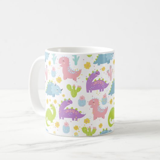 Gute Dinosaurier-Tasse Kaffeetasse (Vorderseite Links)