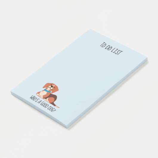 Gute Dog Postit Hinweise Post-it Klebezettel (angewinkelt)