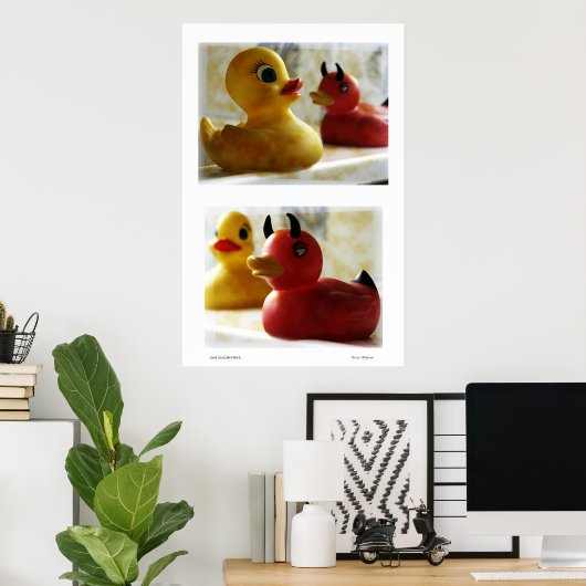 Gute Duck Bad Duck Poster (Heimbüro)
