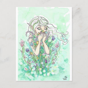 Gute Düfte Blume Blumenzauber Fairy Fantasy Kunstd Postkarte