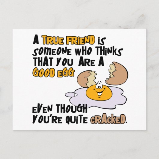 Gute Eierpostkarte Postkarte (Vorderseite)