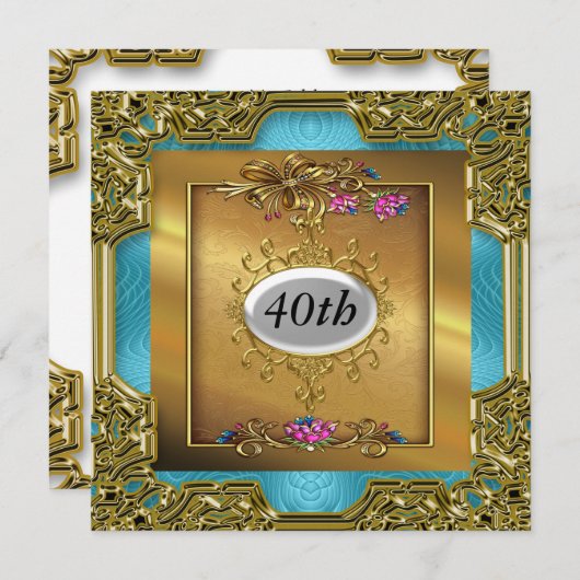 Gute Einladungen zur Geburtstagspartei (Vorne/Hinten)