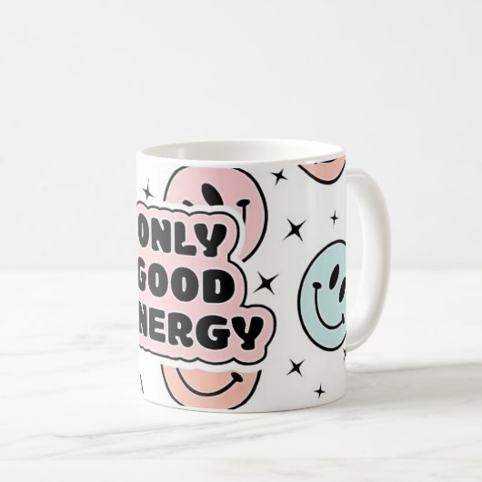 Gute Energie Kaffeetasse (VorderseiteRechts)