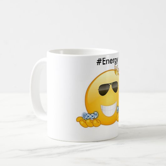 Gute Energie-Tasse Kaffeetasse (Vorderseite Links)