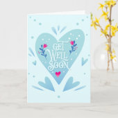 Gute Erfrischung durch Niedlich türkisfarbenes Her Karte (Gelbe Blume)