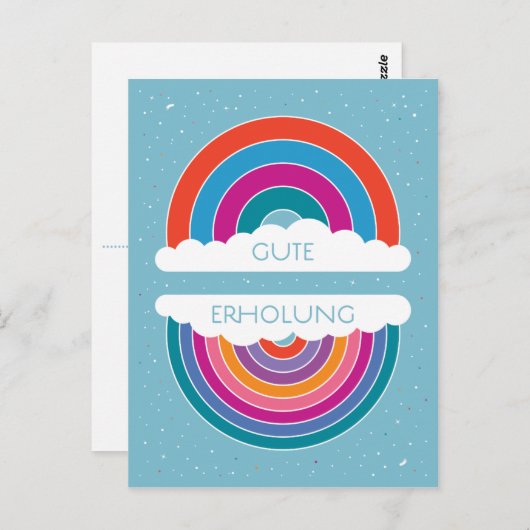 Gute Erholung Postkarte (Vorne/Hinten)
