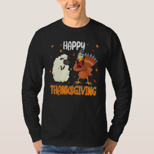 Gute Erntedankschaf und Türkei Matching Frien T-Shirt