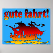 Gute Fahrt mit dem Auto in Deutschland Poster (Vorne)