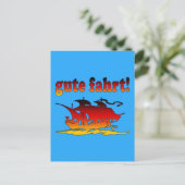 Gute Fahrt mit dem Auto in Deutschland Postkarte (Stehend Vorderseite)