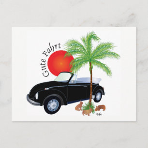 Gute Fahrt Postkarte