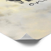 Gute Farben nur gelbe und graue Wandmalerei Zitat Poster (Ecke)