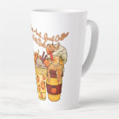 Gute Farben und guter Kaffee machen den Herbst ang Milchtasse (Rechte Ecke)