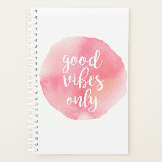 gute Farbtupfer nur rosafarbene Aquarellmalerei Planer (Vorderseite)