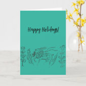 Gute Ferien! Anpassbare Karte (Gelbe Blume)