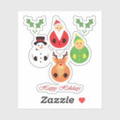 Gute Ferien! Aufkleber (Blatt)