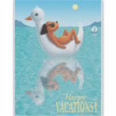 Gute Ferien! Aufkleber (Vorderseite)