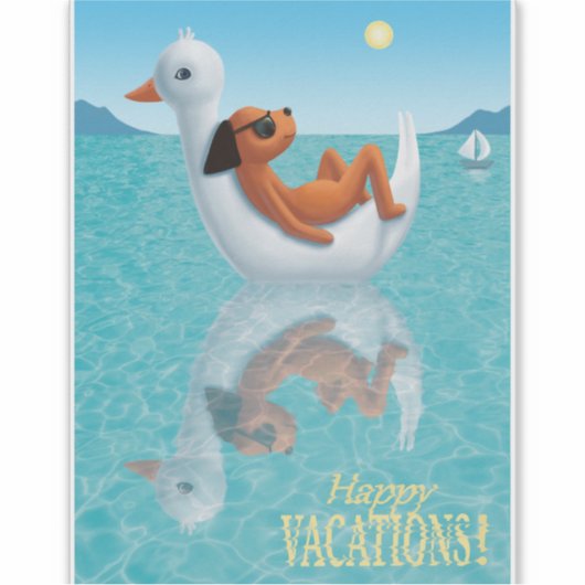 Gute Ferien! Aufkleber (Vorderseite)