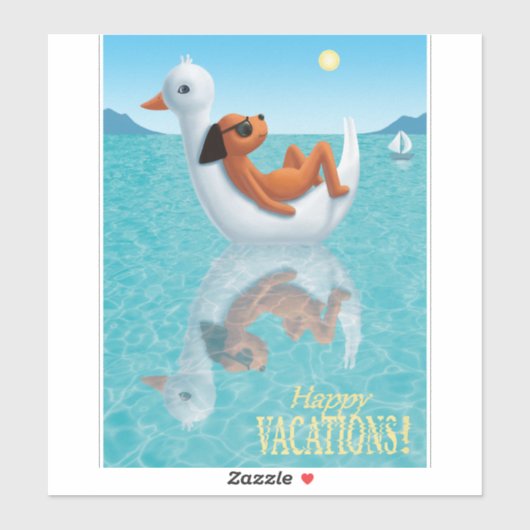 Gute Ferien! Aufkleber (Blatt)