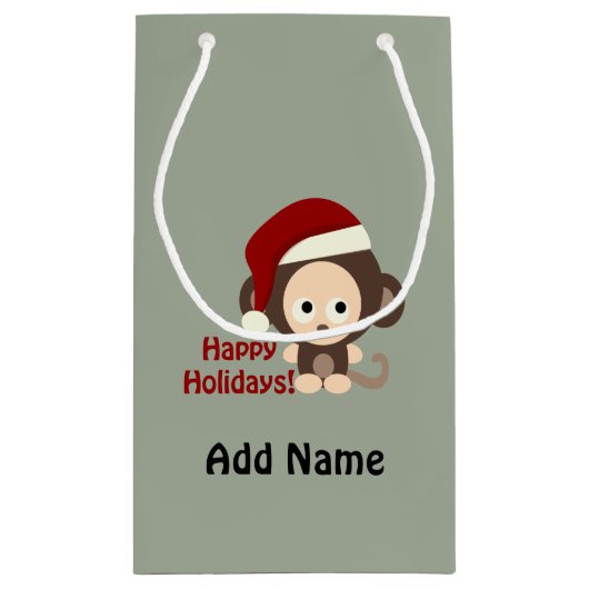 Gute Ferien! Baby Monkey Kleine Geschenktüte (Rückseite)