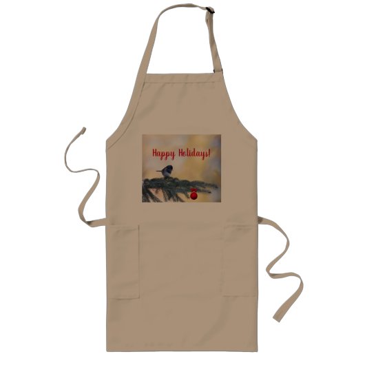"Gute Ferien!" Backen! Lange Schürze (Vorne)