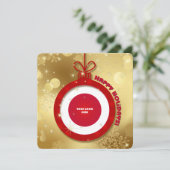 Gute Ferien. Corporate Cards für benutzerdefiniert Einladung (Stehend Vorderseite)