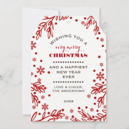 Gute Ferien. Custom Christmas Flat Card Feiertagskarte