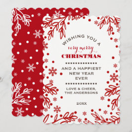 Gute Ferien. Custom Christmas Flat Card Feiertagskarte