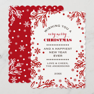 Gute Ferien. Custom Christmas Flat Card Feiertagskarte