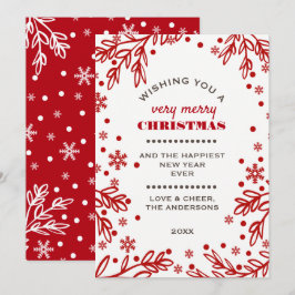 Gute Ferien. Custom Christmas Flat Card Feiertagskarte