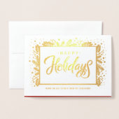 Gute Ferien. Custom Foto Luxury Folienkarte (Vorderseite mit Umschlag)